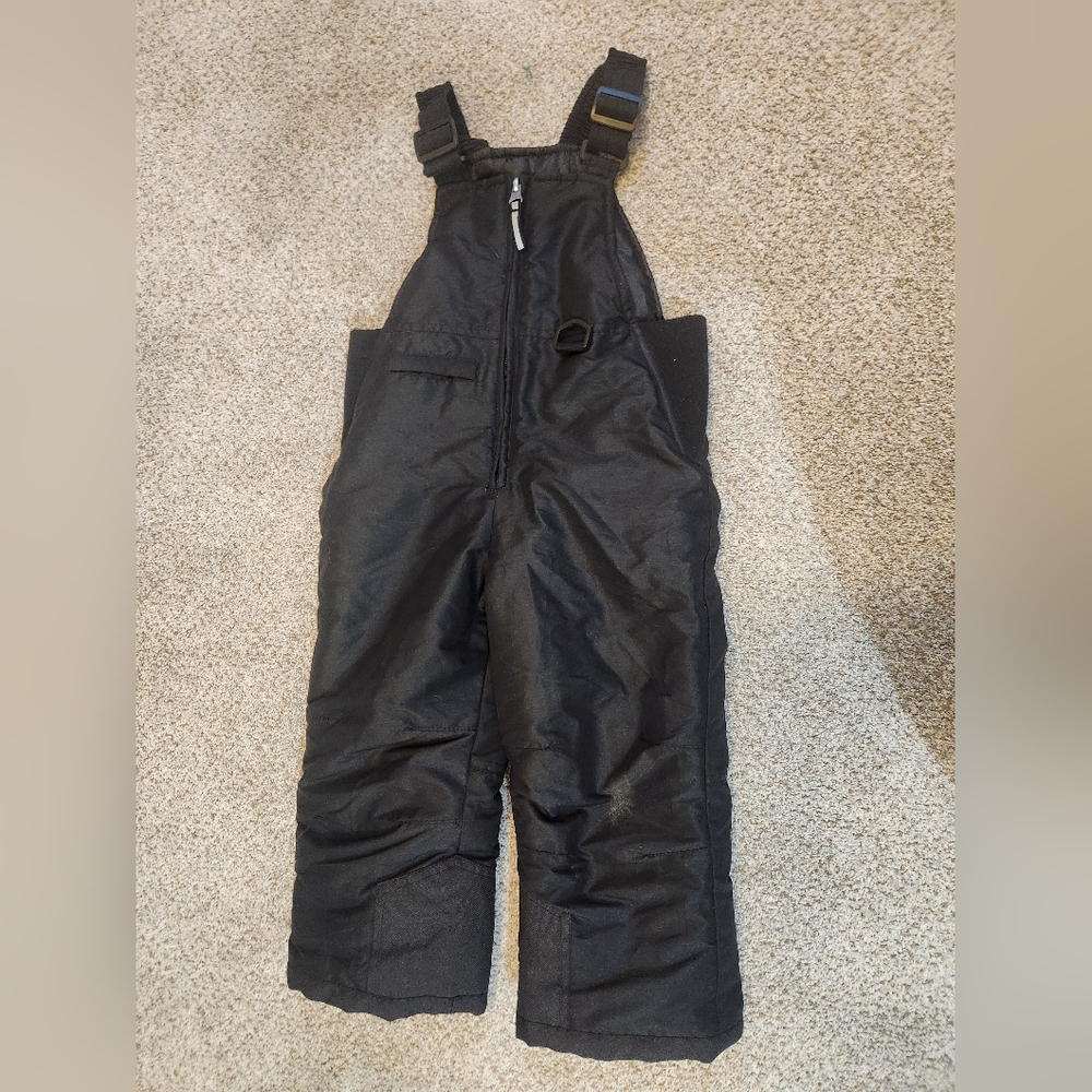 Black Snow Bib Overalls